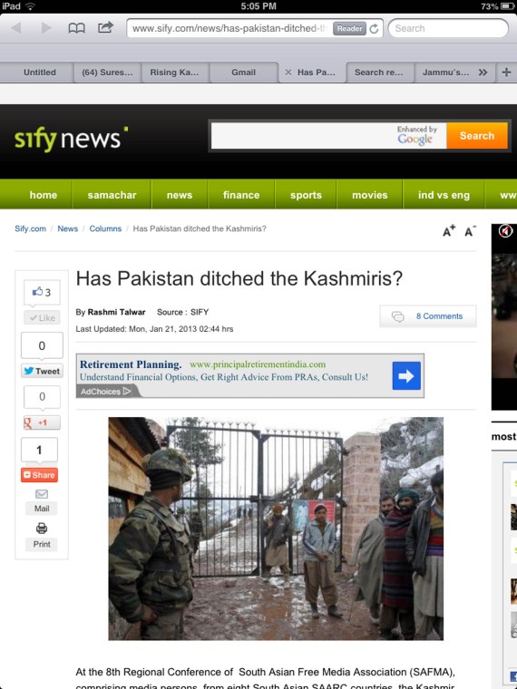 Has Pakistan ditched the Kashmiris ? 